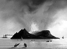 Il vulcano sorto dal mare che ebbe tre nomi, due pretendenti, un re e sedici giorni di vita