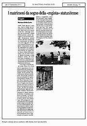il Mattino - I matrimoni da sogno della regista statunitense