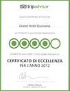 Trip Advisor - Certificato di Eccellenza 2012